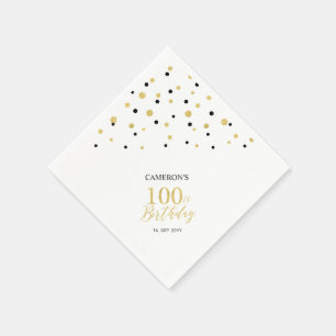 Serviette En Papier Serviettes pour fête du 100e anniversaire Modern G