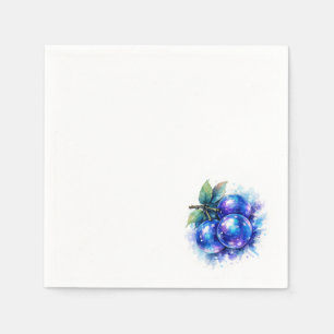 Serviette En Papier Serviettes pour fête mignonnes à motif de myrtille