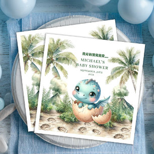 Serviette En Papier Serviettes pour fête prénatale de bébé garçon "Cha