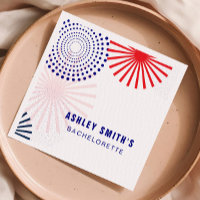 Serviettes pour feu d'artifice du 14 juillet pour