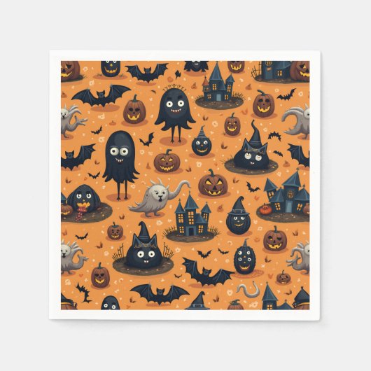 Serviette En Papier serviettes pour halloween (Devant)