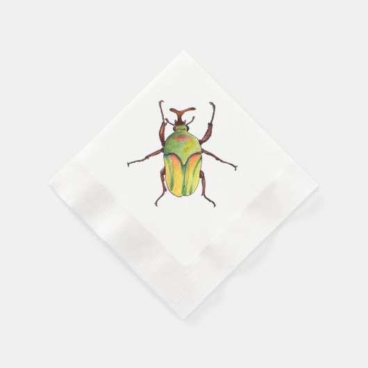 Serviette En Papier serviettes pour insectes vertes (Coin)