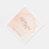 Serviette En Papier Serviettes pour la fête de mariage Miss to Mrs Pin (Coin)