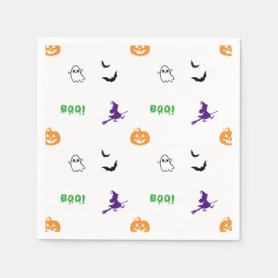 Serviette En Papier Serviettes pour la fête d'Halloween de Spooky Crew