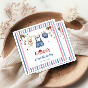 Serviette En Papier Serviettes pour l'anniversaire d'un garçon en vête