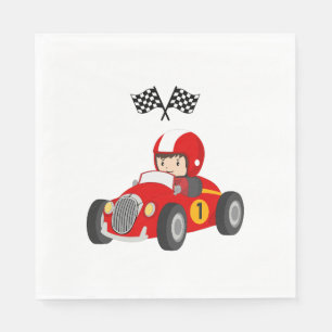 Serviette En Papier Serviettes pour le 1er anniversaire de voiture de