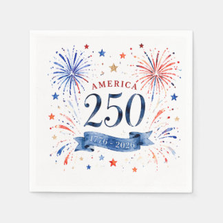 Serviette En Papier Serviettes pour le 250e anniversaire de l'Amérique