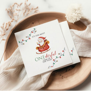 Serviette En Papier Serviettes pour le premier anniversaire de Noël Sa