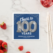 Serviette En Papier Serviettes pour les 100 ans (En situation)