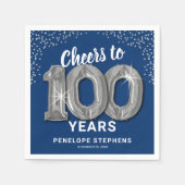 Serviette En Papier Serviettes pour les 100 ans (Devant)