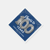 Serviette En Papier Serviettes pour les 100 ans (Coin)