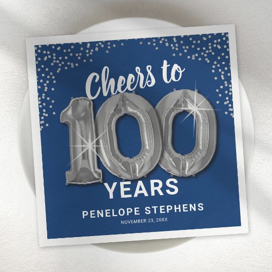 Serviette En Papier Serviettes pour les 100 ans