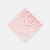 Serviette En Papier Serviettes pour occasion spéciale 'L'amour est dan (Coin)