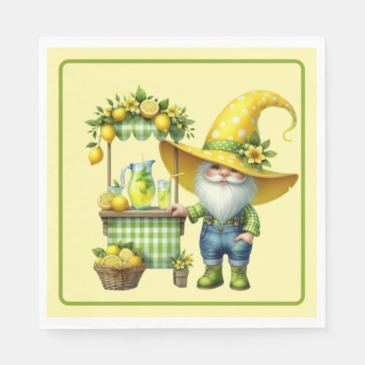 Serviette En Papier Serviettes pour stand de limonade (Devant)
