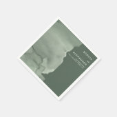 Serviette En Papier Serviettes pour un mariage moderne. (Coin)