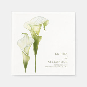 Serviette En Papier Serviettes pour un mariage moderne.