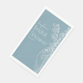 Serviette En Papier Serviettes pour une douche de mariée. (Coin)