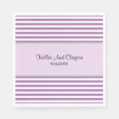 Serviette En Papier Serviettes pourpres/blanches (Devant)