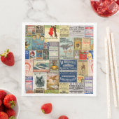 Serviette En Papier Serviettes publicitaires vintages (En situation)
