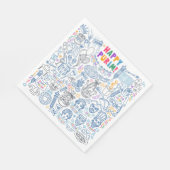 Serviette En Papier Serviettes Purim Party - Festive Juive Designs (Coin)