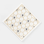 Serviette En Papier Serviettes Queen Bee & Honeycomb (Coin)