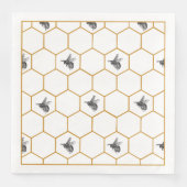 Serviette En Papier Serviettes Queen Bee & Honeycomb (Devant)