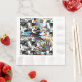 Serviette En Papier Serviettes Rainbow Assault (En situation)