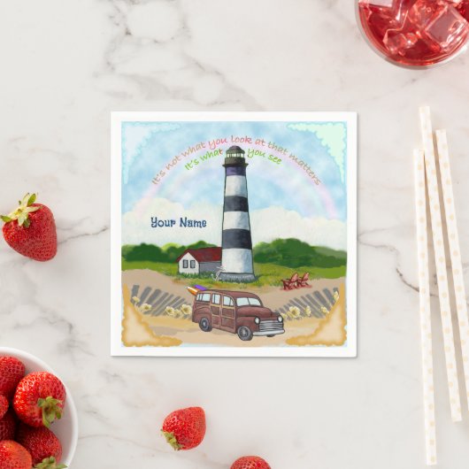 Serviette En Papier serviettes Rainbow Choice Lighthouse (En situation)