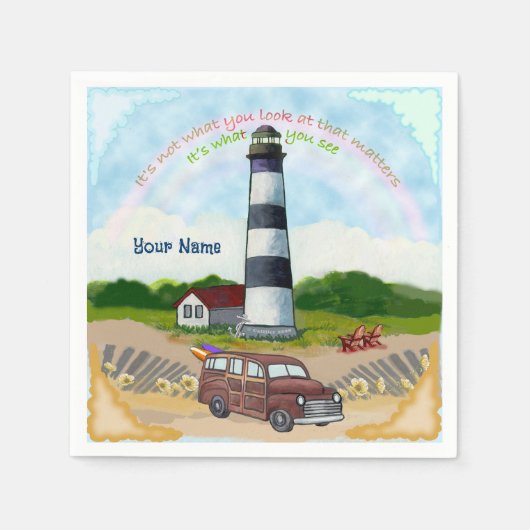 Serviette En Papier serviettes Rainbow Choice Lighthouse (Devant)