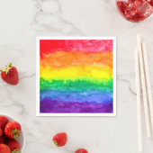 Serviette En Papier Serviettes Rainbow Wash (En situation)