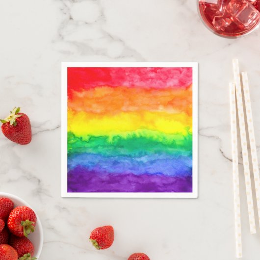 Serviette En Papier Serviettes Rainbow Wash (En situation)