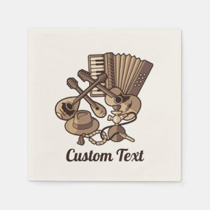Serviette En Papier Serviettes Rebetiko Icons