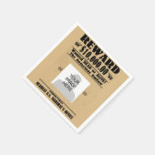 Serviette En Papier Serviettes Recherchées personnalisées mortes ou vi (Coin)