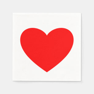 Serviette En Papier Serviettes Red Heart