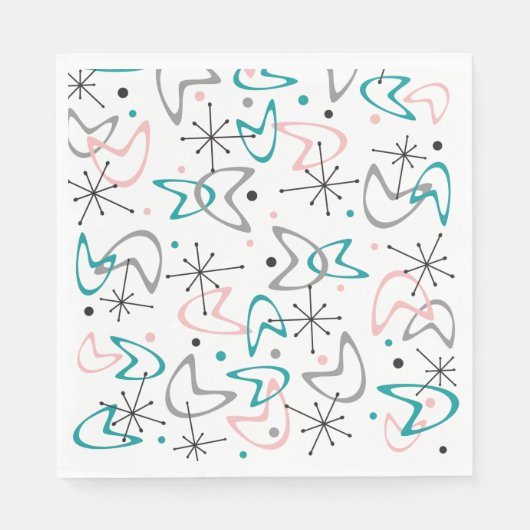 Serviette En Papier Serviettes Retro (Devant)