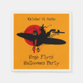Serviette En Papier Serviettes Retro Flying Witch (Devant)