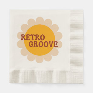 Serviette En Papier Serviettes Retro Groove