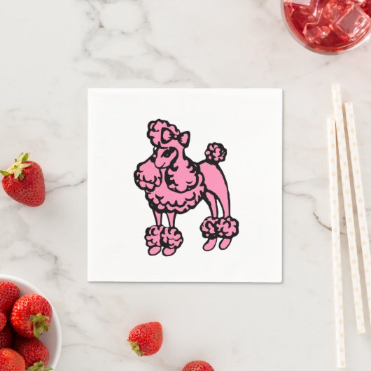 Serviette En Papier Serviettes Retro Pink (En situation)