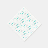 Serviette En Papier Serviettes Retro Turquoise Diamant & Papier Starbu (Coin)