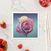 Serviette En Papier Serviettes rose (En situation)