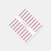 Serviette En Papier Serviettes Rose Dusty Sur Mesure (Coin)