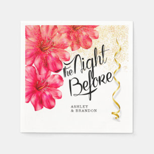 Serviette En Papier Serviettes Rose Floral La Nuit Avant