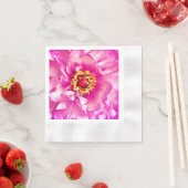 Serviette En Papier Serviettes Rose Pivoine, Cocktail inventé (En situation)