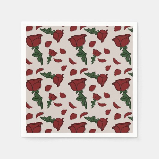 Serviette En Papier serviettes roses (Devant)