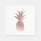 Serviette En Papier Serviettes roses en ananas (Devant)