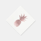 Serviette En Papier Serviettes roses en ananas (Coin)