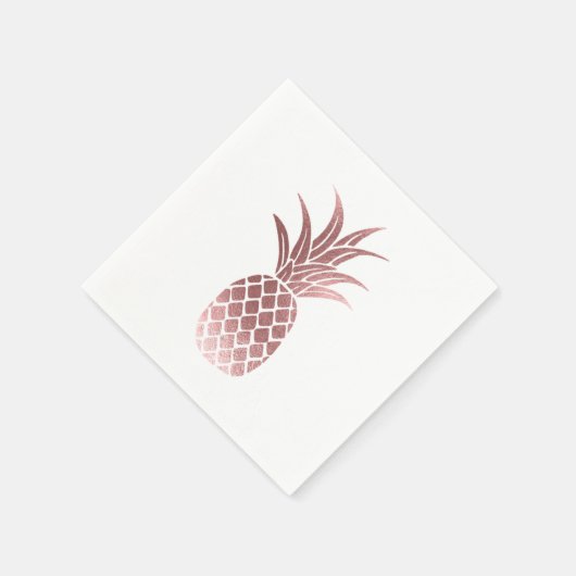 Serviette En Papier Serviettes roses en ananas (Coin)