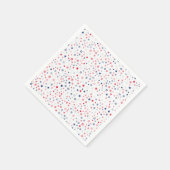 Serviette En Papier Serviettes rouge, blanche et bleue (Coin)