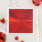 Serviette En Papier Serviettes rouge vif (En situation)