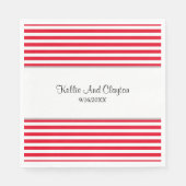 Serviette En Papier Serviettes rouges/blanches (Devant)